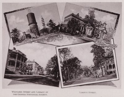 Vecchio Bethel dei Marinai; Riserva; Prima Chiesa Battista Africana; Residenza Hardee; Prima Chiesa Battista Bianca; Whitaker Street e Biblioteca della Società Storica della Georgia; Liberty Street (foto in b/n) da American Photographer (after)