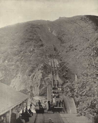 Ferrovia di Pasadena Mountain, California (foto in b/n) da American Photographer (after)