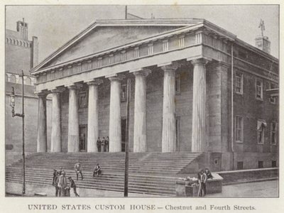 Philadelphia: Dogana degli Stati Uniti, Chestnut e Fourth Streets da American Photographer (after)