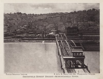 Pittsburgh: Ponte di Smithfield Street, Fiume Monongahela da American Photographer (after)