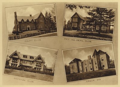 Università di Princeton: Court Club; Key and Seal Club; Gateway Club; Arbor Inn da American Photographer (after)