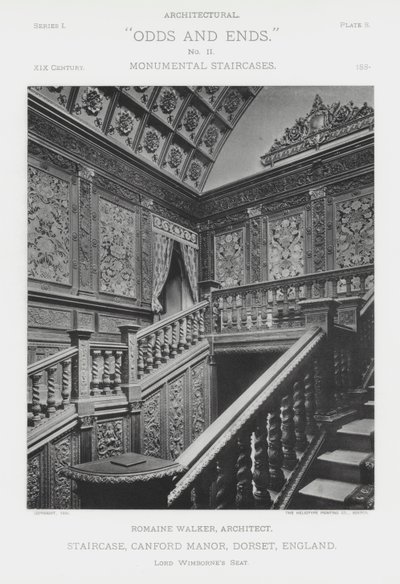 Scala, Canford Manor, Dorset, Inghilterra da American Photographer (after)