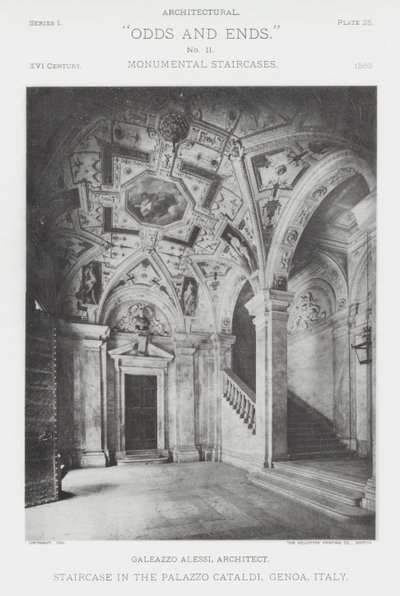 Scala nel Palazzo Cataldi, Genova, Italia da American Photographer (after)