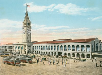 Il Ferry Building, Piede di Market Street, San Francisco, California da American Photographer (after)