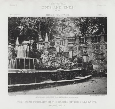La "Fontana dei Cigni," nel Giardino della Villa Lante, Bagnaia, Italia da American Photographer (after)