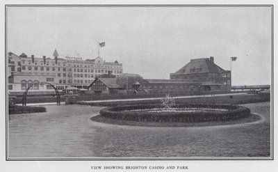 Vista che mostra il Casinò e il Parco di Brighton da American Photographer (after)