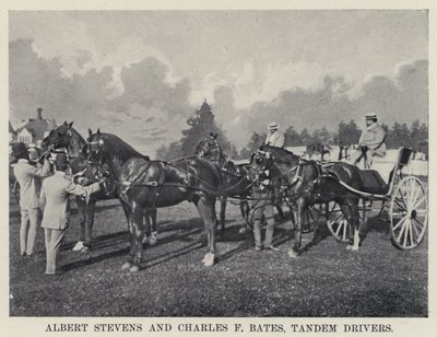 Albert Stevens e Charles F Bates, conducenti in tandem da American Photographer