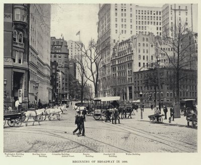 Inizio di Broadway nel 1899 da American Photographer