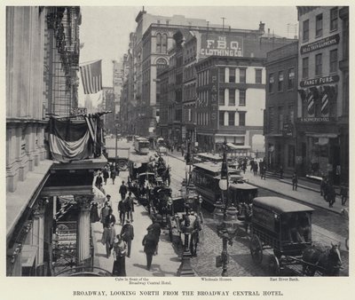 Broadway, vista verso nord dal Broadway Central Hotel da American Photographer