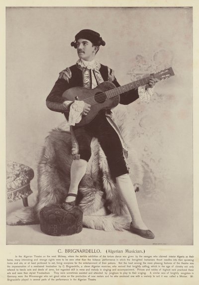 C Brignardello, Musicista Algerino da American Photographer
