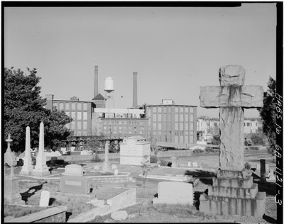 Distretto di Cabbagetown (Vedute Generali), Boulevard, Pearl Street, Memorial Drive e binari ferroviari, Atlanta, Contea di Fulton, GA da American Photographer