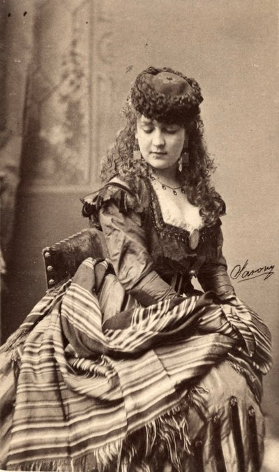Immagine su carta di attore Adah Isaacs Menken da American Photographer