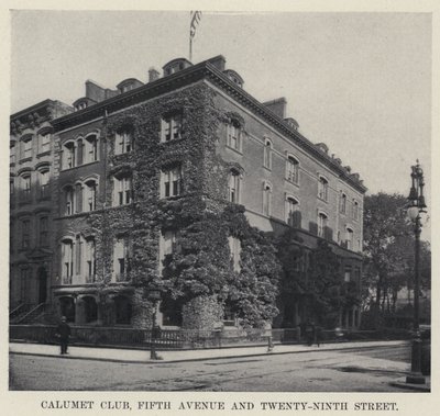 Calumet Club, Fifth Avenue e Twenty-Ninth Street da American Photographer