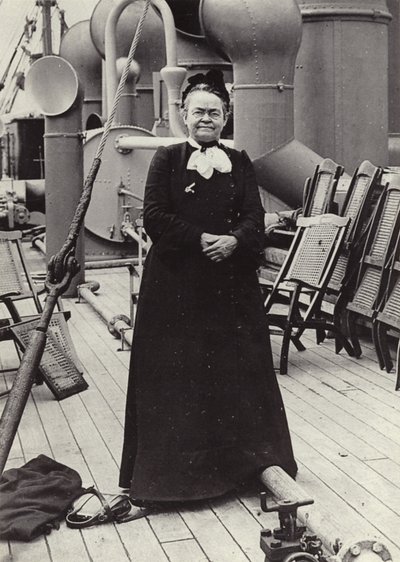 Carrie Nation (1846-1911), attivista radicale americana per la temperanza, c1905 (foto b/n) da American Photographer