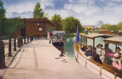 Chicago: Jackson Park Boat House and Excursion Steamers (foto a colori) da American Photographer