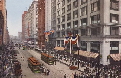 Chicago: State Street, a nord di Madison (foto a colori) da American Photographer
