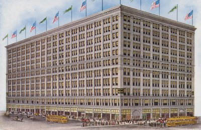 Chicago: La Fiera, State, Adams e Dearborn Streets (foto a colori) da American Photographer