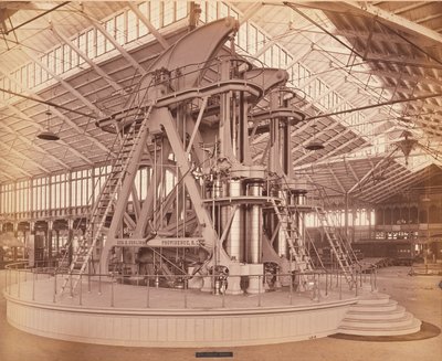 Motore Corliss, Centennial International Exhibition, Philadelphia, 1876 da American Photographer
