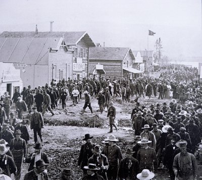Dawson City durante la corsa all