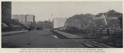 Fifth Avenue, vista verso Mt Morris Park da One Hundred and Eighteenth Street da American Photographer