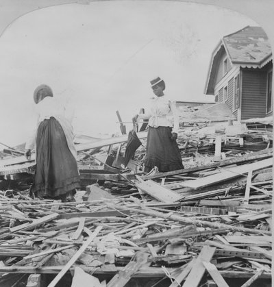 Disastro di Galveston, cercando di trovare dove si trovava la loro casa da American Photographer