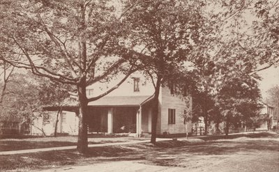 Sede del "The Minerva", il primo club letterario femminile, New Harmony, Indiana (foto b/n) da American Photographer