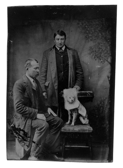 Honus Wagner e amico, c.1898 da American Photographer