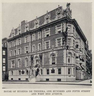 Casa di Eugenio de Teixeira, One Hundred and Fifth Street e West End Avenue da American Photographer