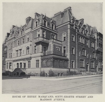 Casa di Henry Marquand, Sixty-Eighth Street e Madison Avenue da American Photographer