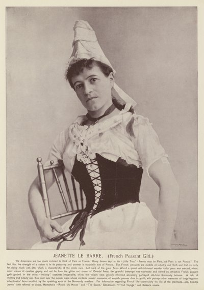 Jeanette le Barre, Contadina Francese da American Photographer