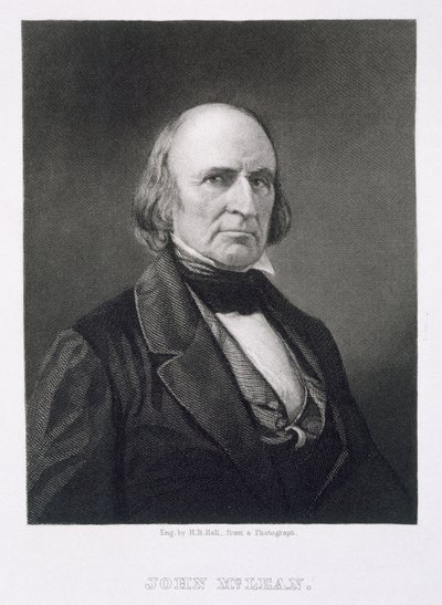 John McLean (1785-1861) inciso da Henry Bryan Hall (1808-84) da una fotografia da American Photographer