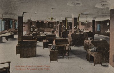 La più grande sala stampa, Los Angeles Times, il più grande giornale del mondo (foto) da American Photographer