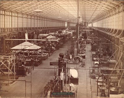 Machinery Hall, South Avenue, Esposizione Internazionale del Centenario di Filadelfia, 1876 da American Photographer