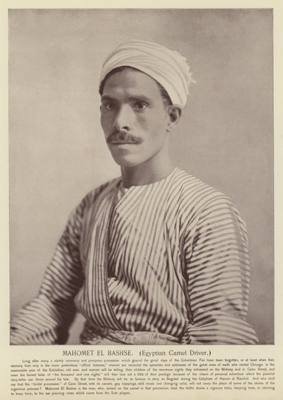 Mahomet El Bashse, Conducente di Cammelli Egiziano da American Photographer