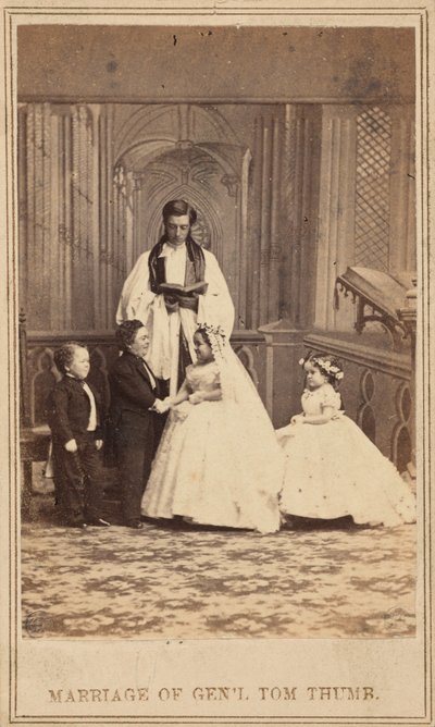 Matrimonio del generale Pollicino, 1863 (foto) da American Photographer