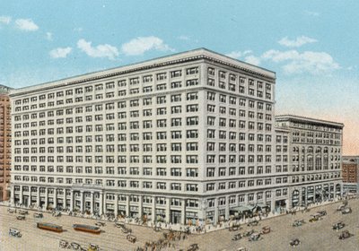 Negozio al dettaglio di Marshall Field and Company, State e Washington da American Photographer