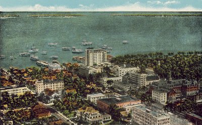 Miami, Florida, 1925 circa: Veduta a volo d