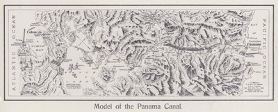 Modello del Canale di Panama (foto b/n) da American Photographer