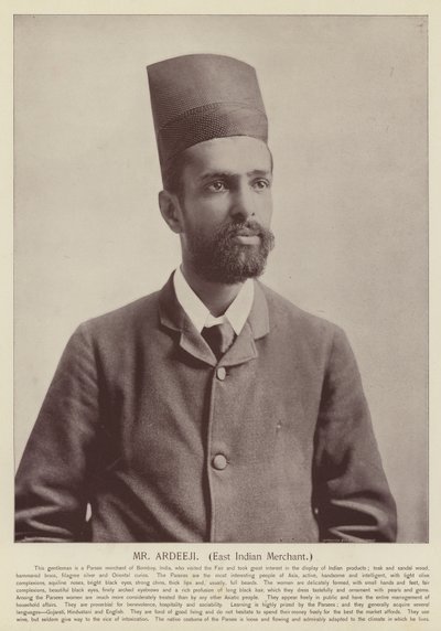 Mr Ardeeji, mercante indiano orientale da American Photographer