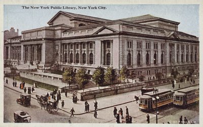 Biblioteca pubblica di New York, New York City, USA (foto a colori) da American Photographer