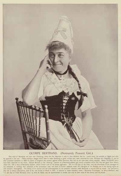 Olympe Bertrand, ragazza contadina della Normandia da American Photographer