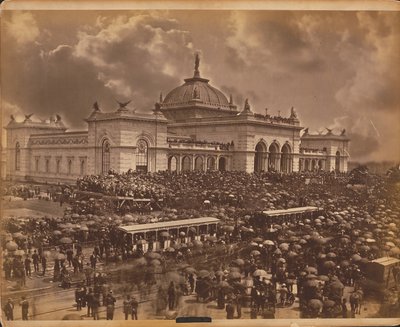 Giorno di apertura, "Gli Oratori", Esposizione Internazionale del Centenario del 1876, Filadelfia da American Photographer