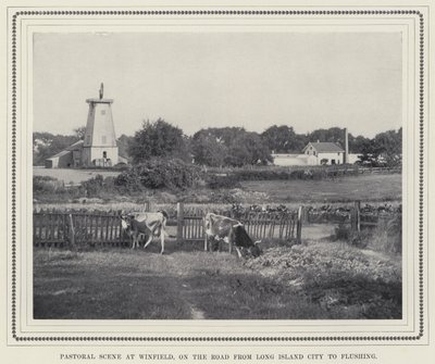 Scena pastorale a Winfield, sulla strada da Long Island City a Flushing da American Photographer
