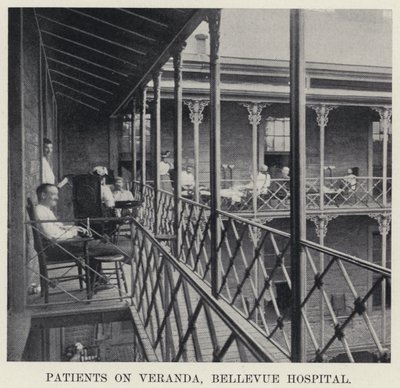 Pazienti sulla veranda, Bellevue Hospital da American Photographer