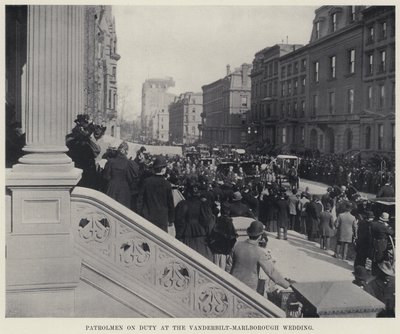 Poliziotti in servizio al matrimonio Vanderbilt-Marlborough da American Photographer