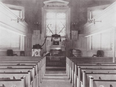 Filadelfia: Interno della chiesa degli Antichi Svedesi da American Photographer