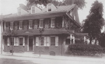 Filadelfia: Sito della casa del fondatore di Germantown (foto b/n) da American Photographer