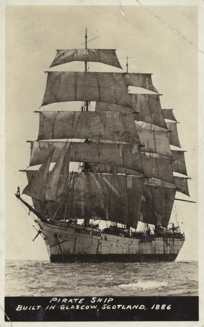 Nave pirata, costruita a Glasgow, Scozia, 1886 da American Photographer