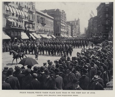Parata della polizia, che si svolge ogni anno il primo giorno di giugno da American Photographer