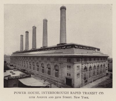 Centrale elettrica, Interborough Rapid Transit Co. da American Photographer